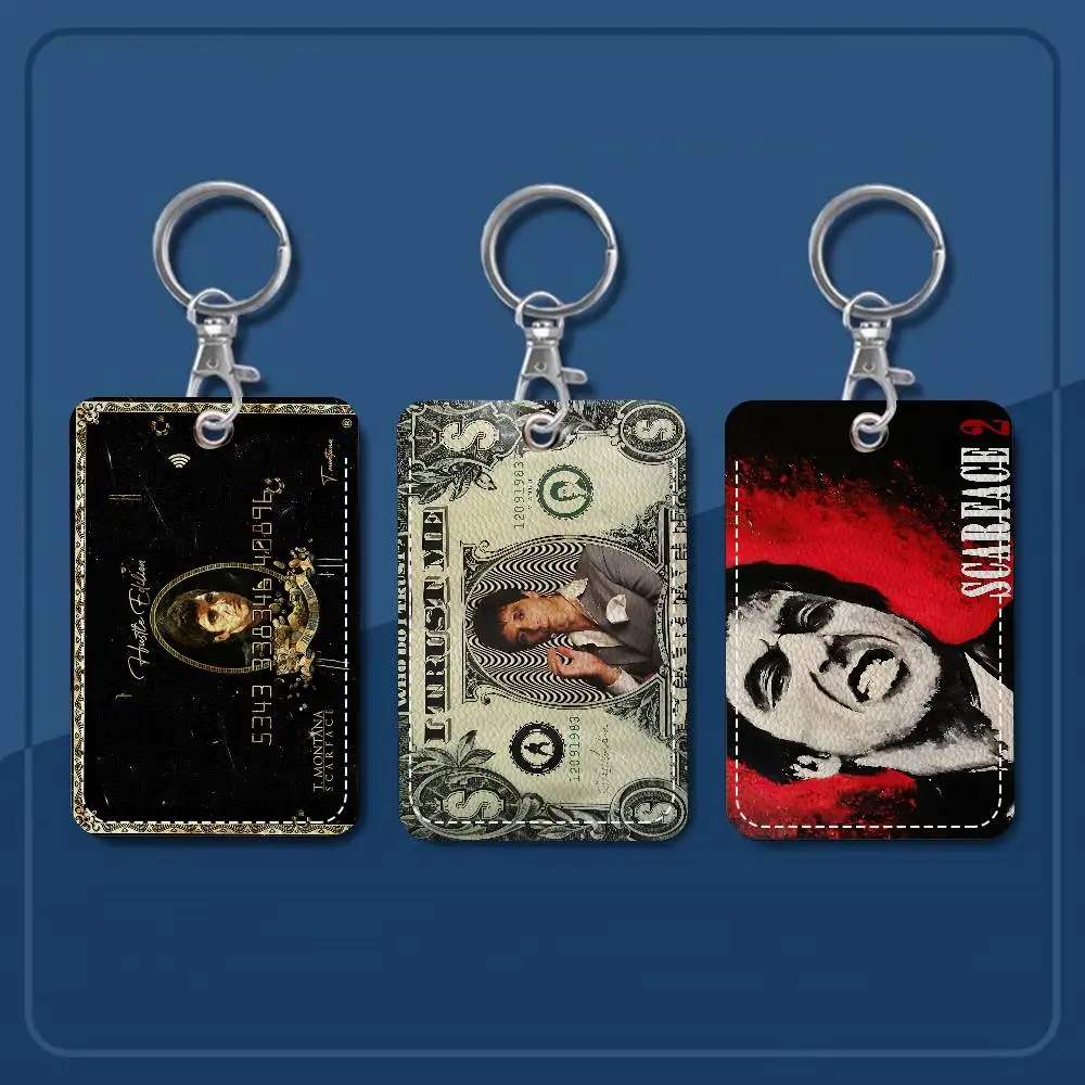 حاملي بطاقات سلسلة مفاتيح من فيلم Scarfac، سلاسل حلقية مفاتيح لبطاقات الائتمان وبطاقات الائتمان وبطاقات الهوية #1
