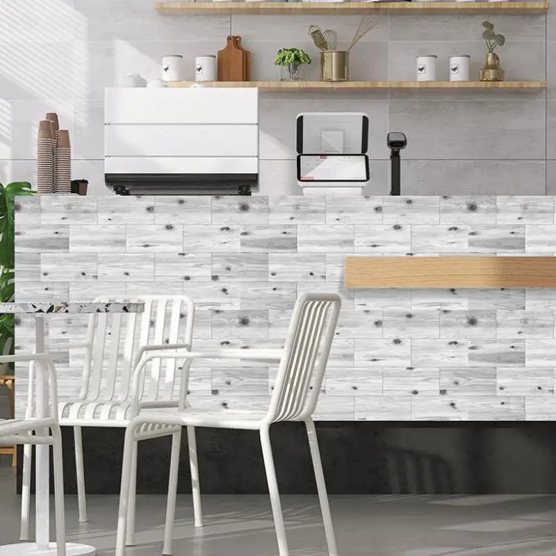 Peel and Stick Tile Decal, Home Decor Wallpaper 8 Inches X4 Inches Wall Renovate Panel, American Vintage Foam Wall Tile Stickers