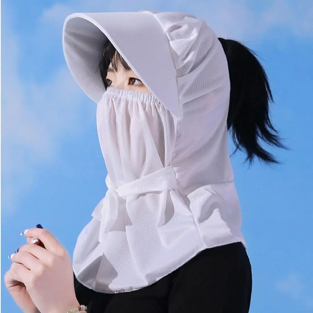 

New Fashion Women's Summer Sun Hat Big Brim Face Veil Sun Cap Outdoor