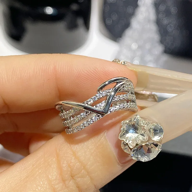 

MDLFES Moiss1n Diamond Style Versa, новое многослойное обмоточное открывающееся штабелируемое кольцо, модное темпераментное кольцо Cuic