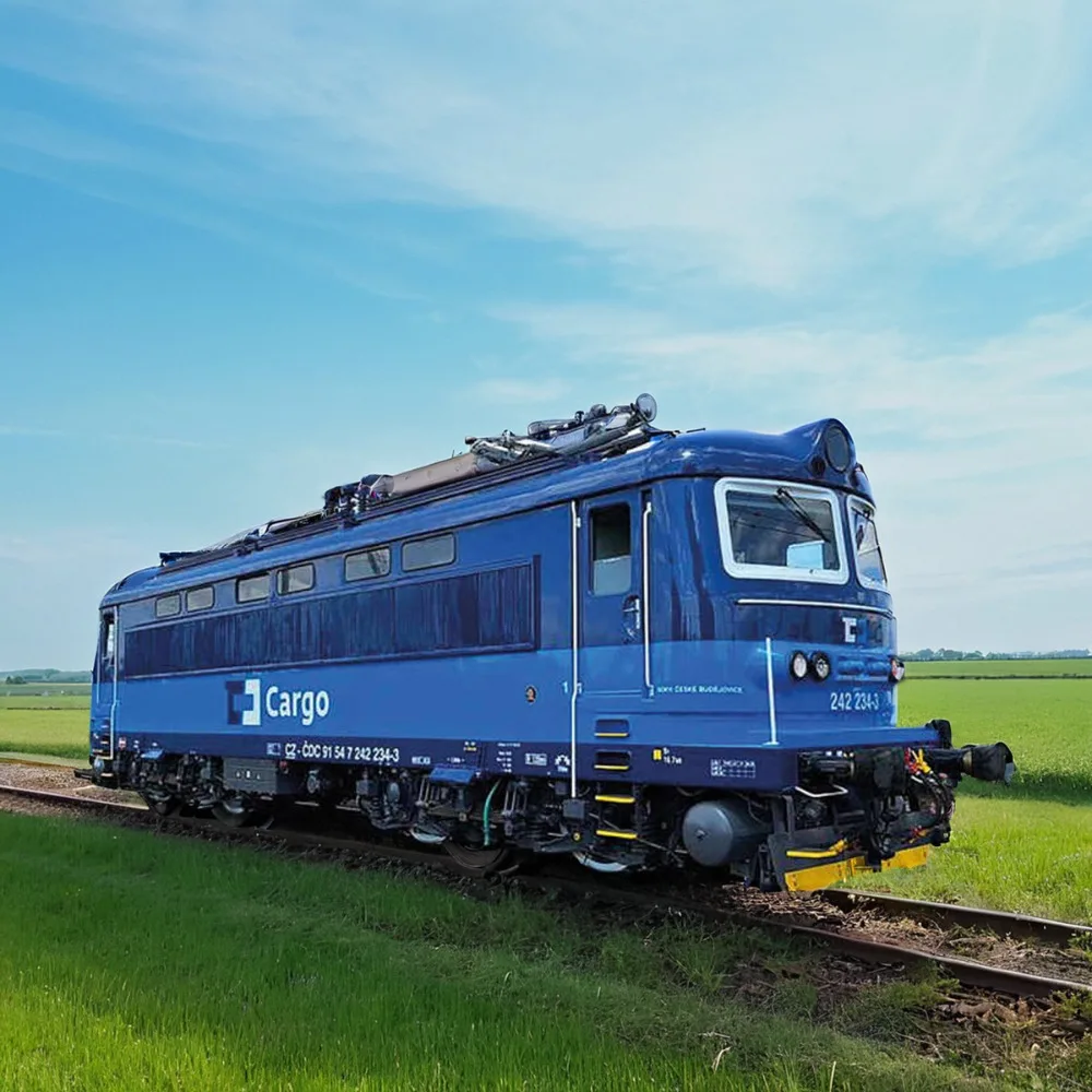 PIKO HO 1/87 Toy Train RH242 Electric Locomotive Digital Sound Czech Detailed Train 97405 Blue Train Model Boys Toy Gift