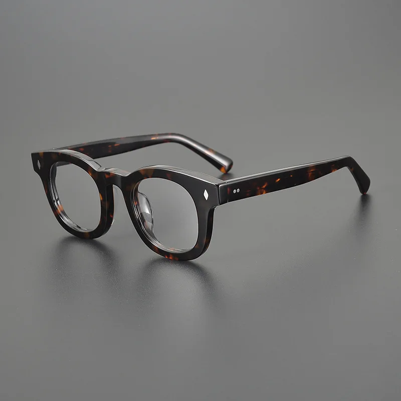 Top Quality Handmade Acetate Optical Glasses Frame Men Women Vintage Light Luxury Computer Eyeglasses Fashion Eyewear