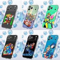 M-Mega man X R-Rockman Zero Phone Case For iPhone 17,16,15,14,13,12,11,Plus,Pro,Max,Plus,E,Air,Mini Transparent Cover