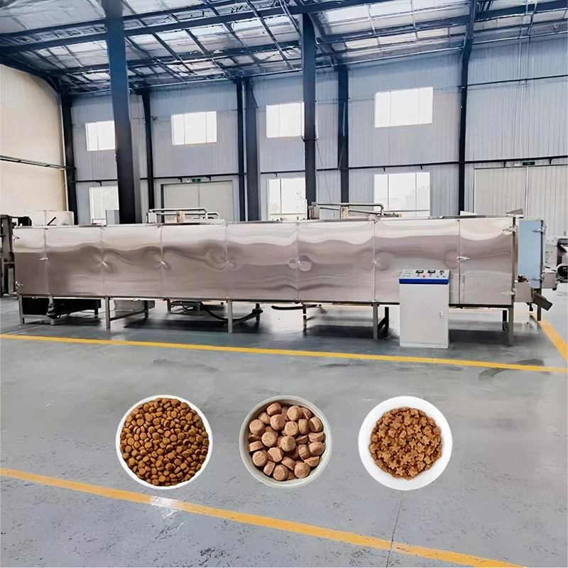 جديد كامل التلقائي متعدد الوظائف 304 الفولاذ المقاوم للصدأ شاشة تعمل باللمس التحكم آلة صنع أغذية الحيوانات الأليفة خط #5