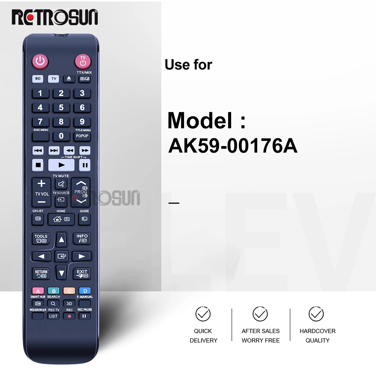 New AK59-00176A Remote Control fit for SAMSUNG BLU-RAY Player BD-H8500 BDH8900A/XY BD-H8500A/XY BD-H8900A/XY