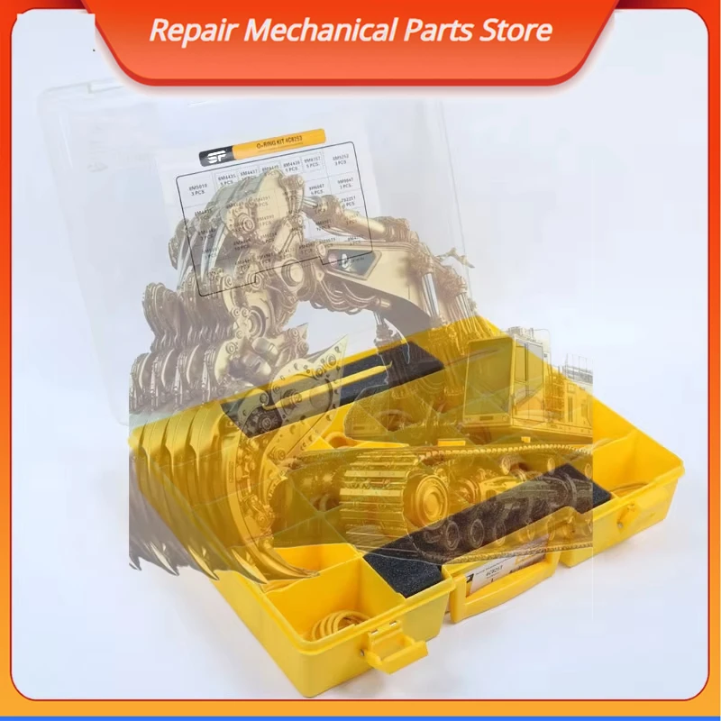 For 4c8253 O-ring Kit Box Excavator Soft Silicone 38*30*6.5 Standard Sanping Cn;gua Yellow