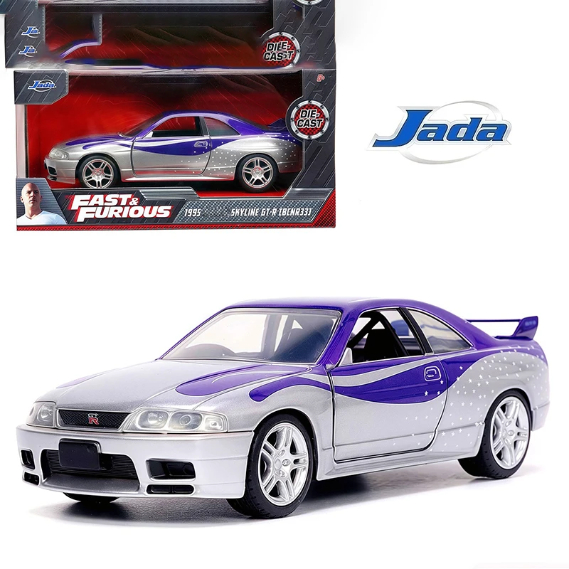 

JADA 1:32 масштаб 1995 GT-R Skyline BCNR33 модель автомобиля из сплава, классический сувенир для взрослых, статический дисплей, подарки, украшение для бара