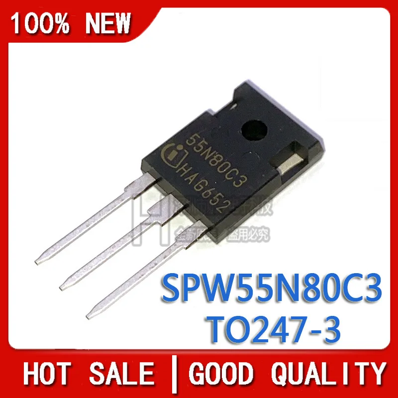 10PCS/LOT New Original  SPW55N80C3 SPW55N80 55N80C3 TO-247 Chipset