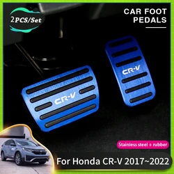 Car Foot Pedal Pad Cover For Honda CRV 2022 Accessories CR-V 2017~2022 Car Brake Clutch Pedal Non Slip Pads High Quality Rubber
