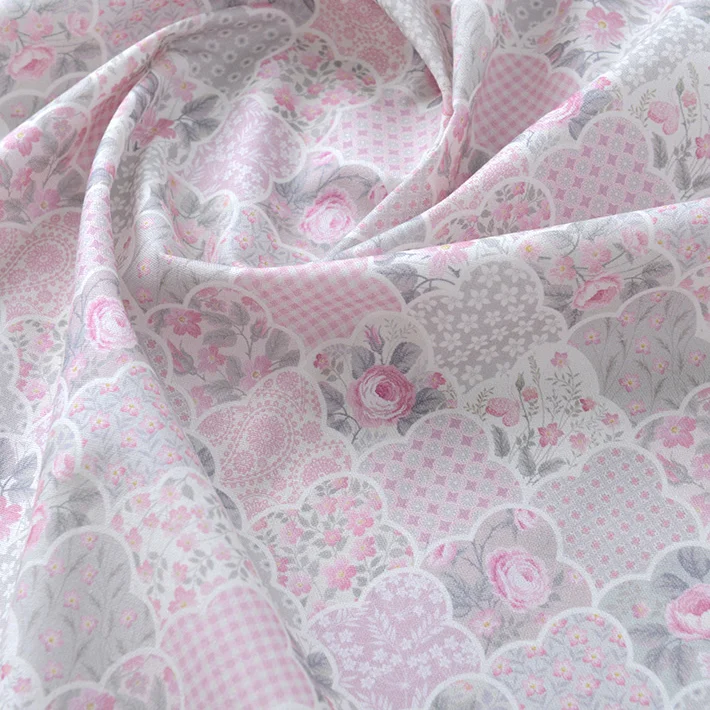 110x50 cm Tessuto in puro cotone Zakka Retro Gonna cartone animato fai da te, Giacca da libro, Abbigliamento fatto a mano, Tessuto, Panno di cotone