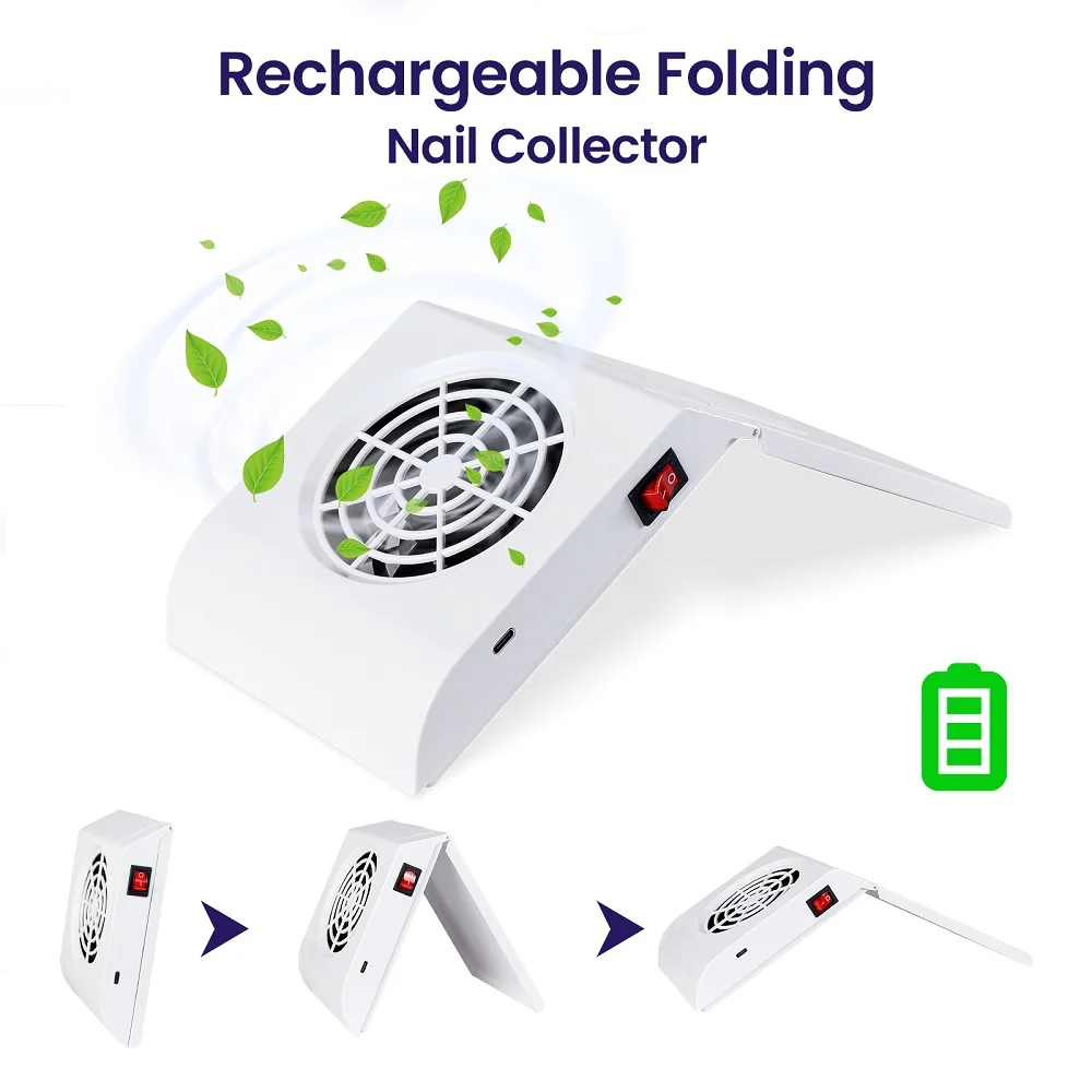 

Пылесборник для ногтей, пылесос для маникюра, сильное всасывание, пылесборник для ногтей, складной пылесборник для ногтей, вентилятор для извлечения