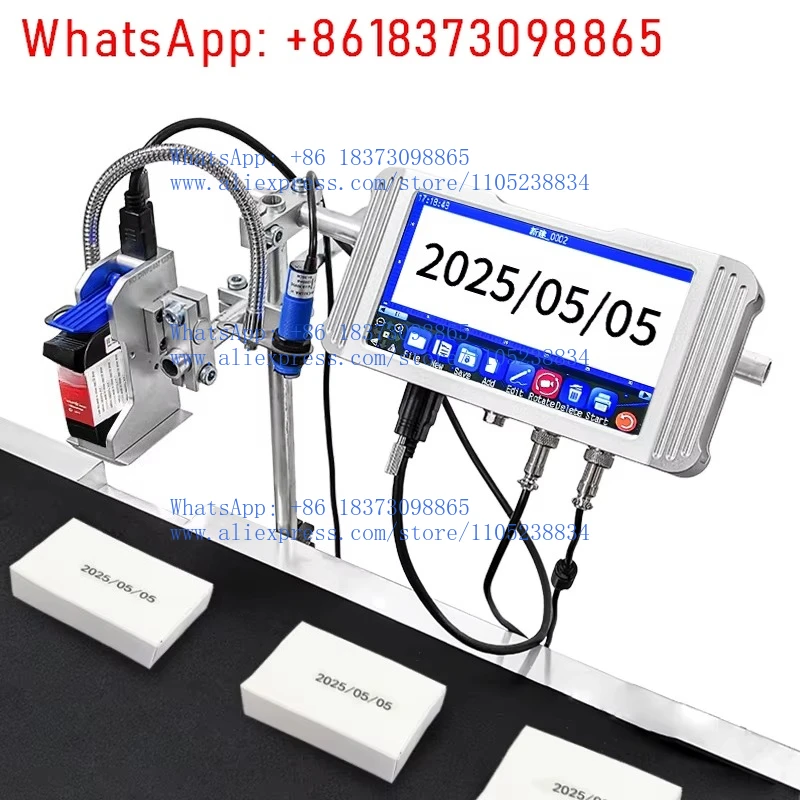 Online tin can plastic bottle automatic valid period printer