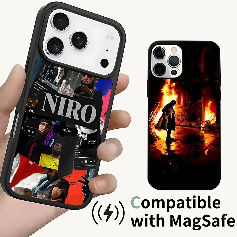 

N-NIRO SINGER OX7 Magnetic Wireless Charging Case For iPhone 11,12,13,14,15,16,17,Pro,Max,Plus Shockproof Cover