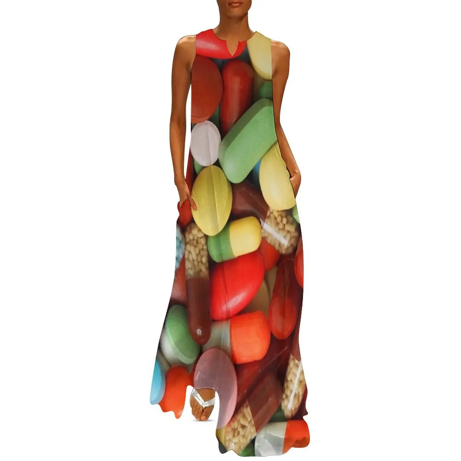

Pills Long Dress beach dresses sexy dress for women Woman fashion Dress women
