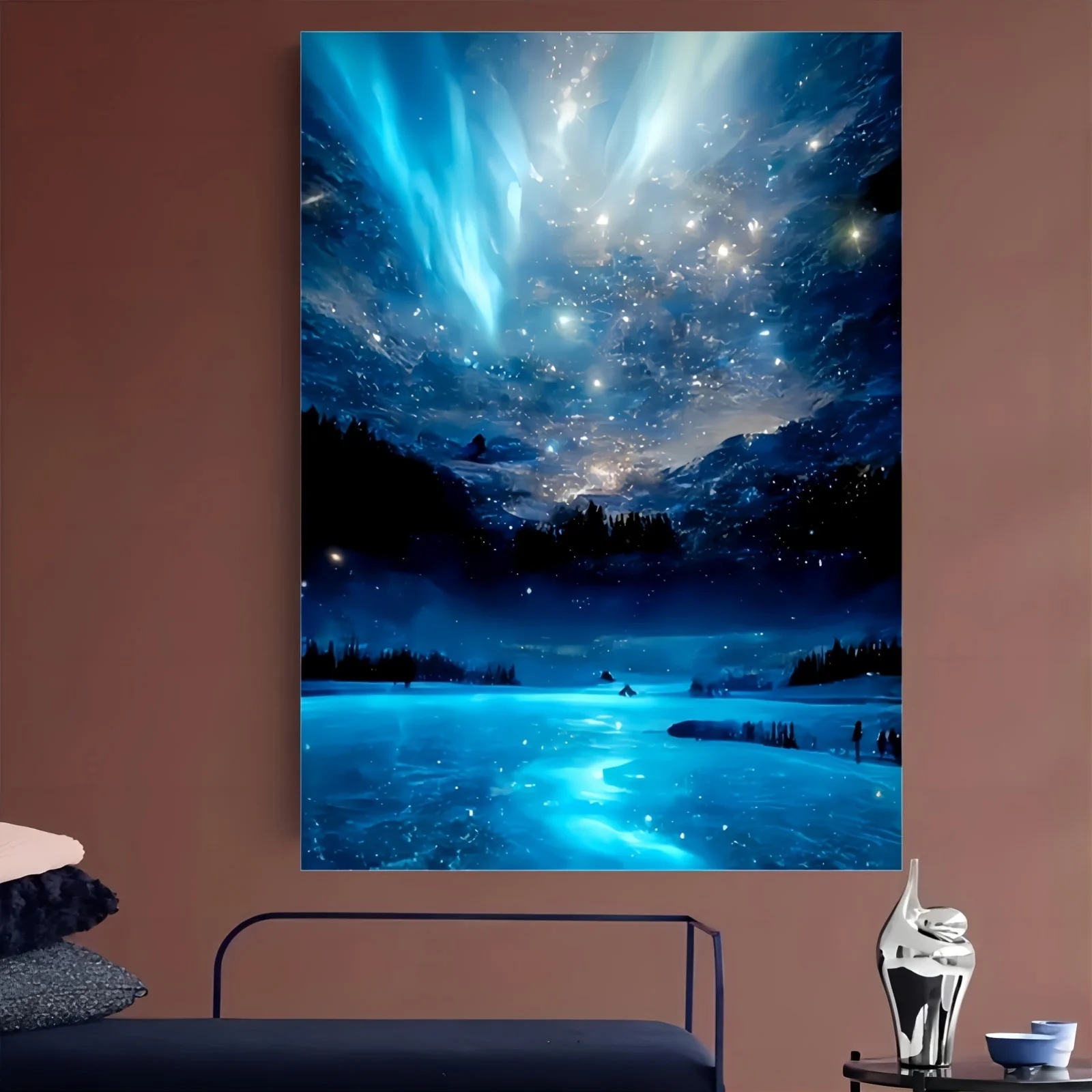 

1000pcs Starry Sky Puzzle - Durable Seamless White Cardboard, Mixed Colors, 50.04 x 69.85cm | Ideal for Adults & Family Fun, P