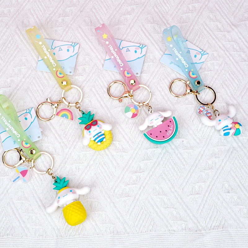 

Sanrio Play Series Keychain Pendant Cartoon Keychain Bag Charm Cute School Bag Decoration cinnamoroll