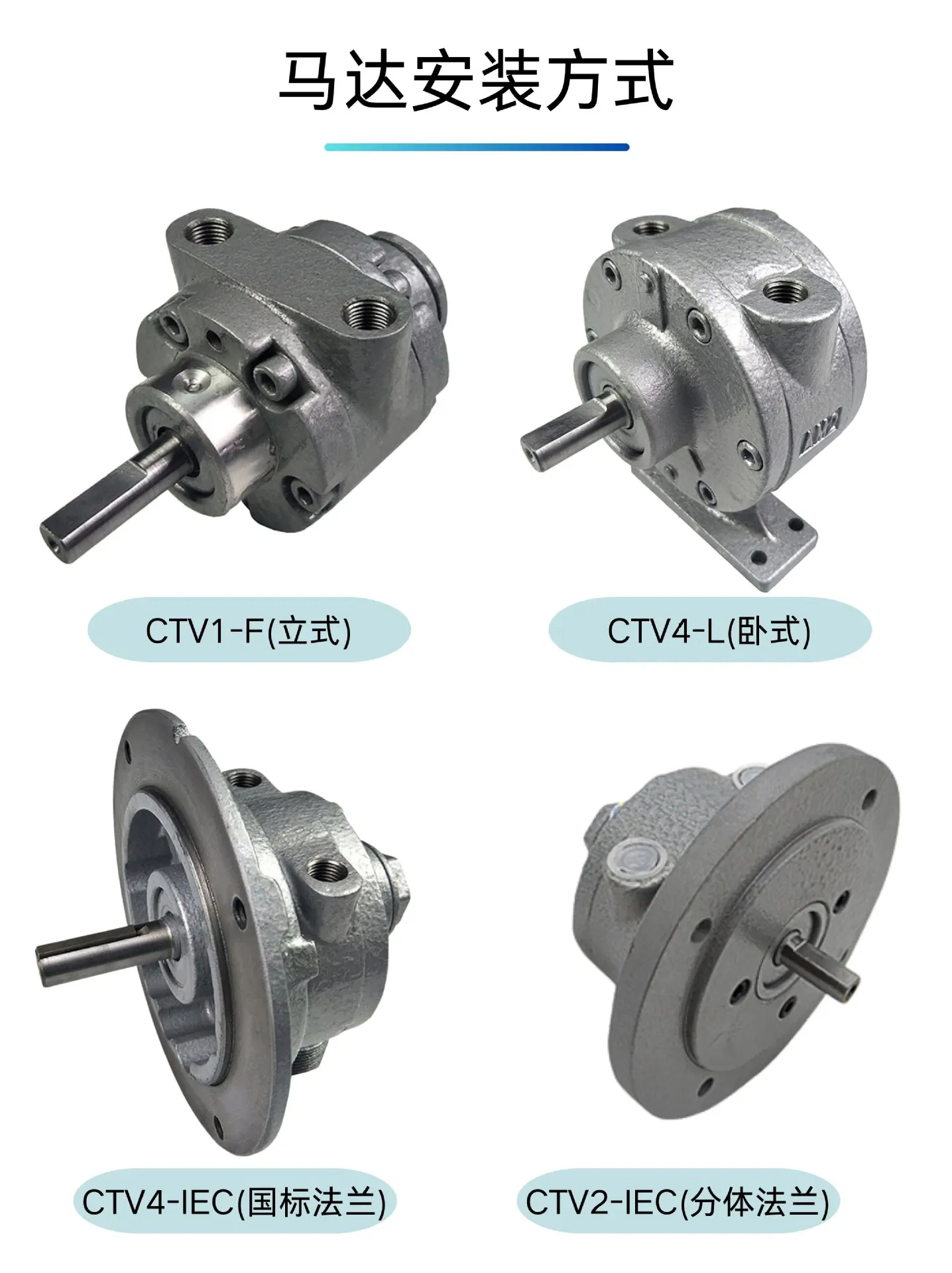 CTV blade type pneumatic motor, high torque industrial explosion-proof, compatible with gearbox motor