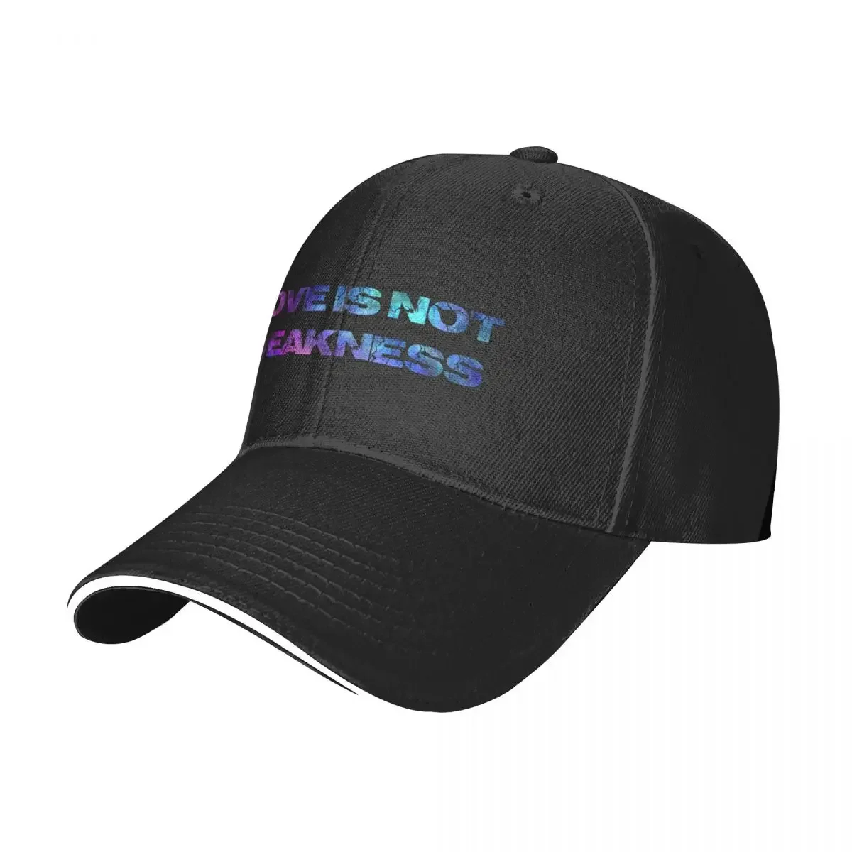 Love is Not Weakness - Rainbow B Baseball Cap Golf Cap Hip Hop Wild Ball Hat Baseball For Men Women's