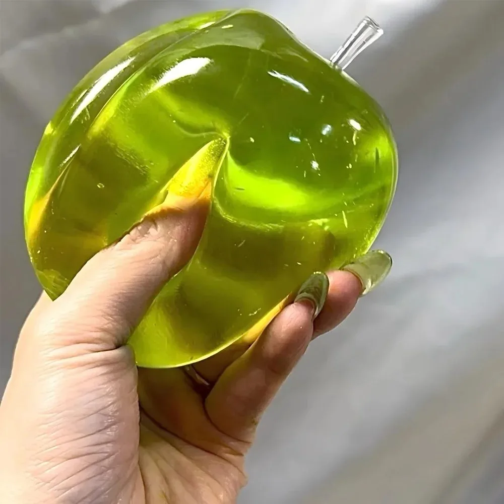 Grüner Apfel Blaue Maltose Quetschspielzeuge Anti-Stress Sensorisches Fidget-Spielzeug Weiches Simuliertes Transparentes Langsam Zurückfederndes Entspannungsspielzeug