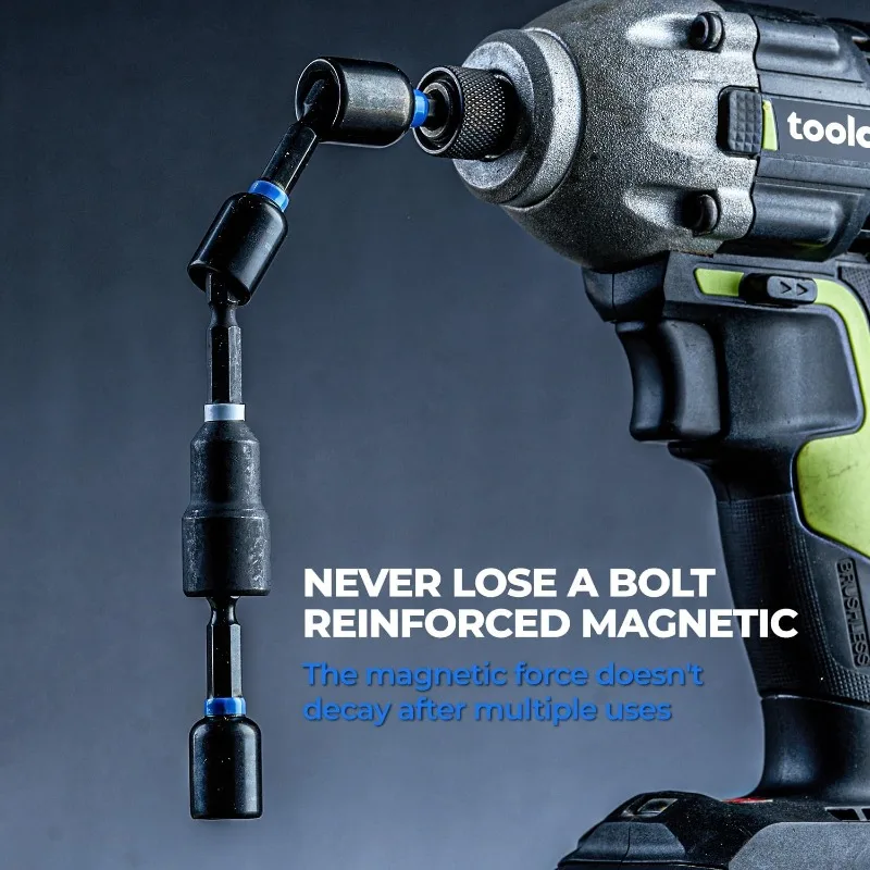 Magnetic Impact Nut Driver Set, 34pcs Impact Driver Bit Set, Deep Nut Driver Set, Impact Socket Adapters