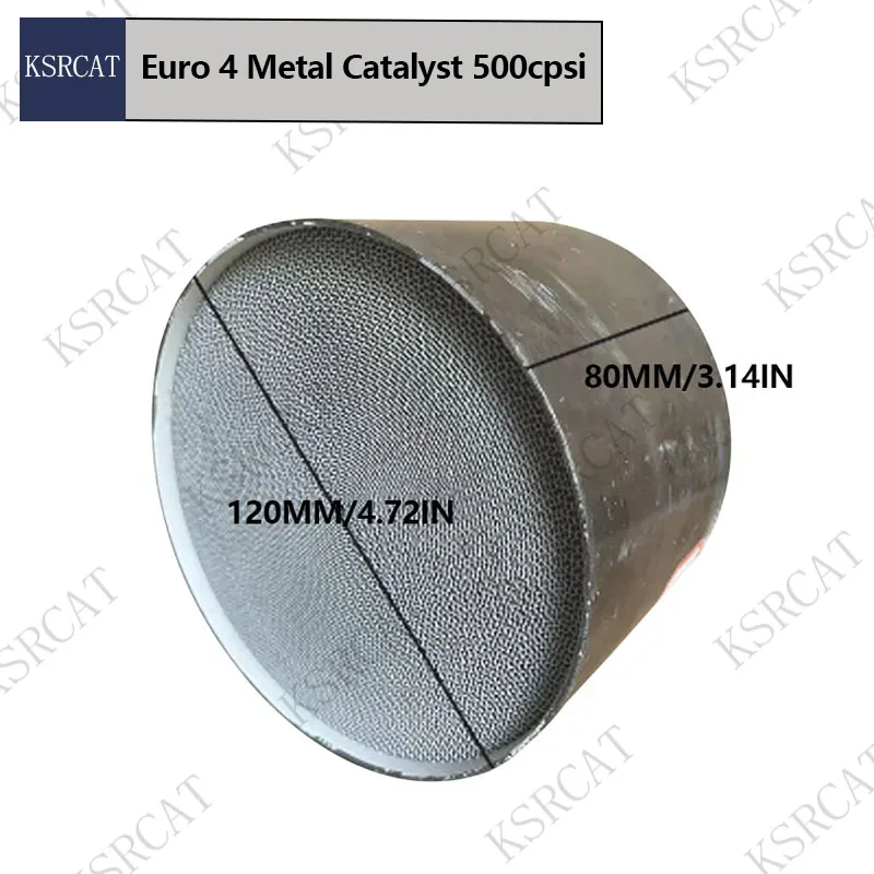 

Auto Universal Catalyst Euro 4 Metal 120*80MM 500CPSI High-Quality Three Way Catalytic Converter Contain Precious Metal Coatings