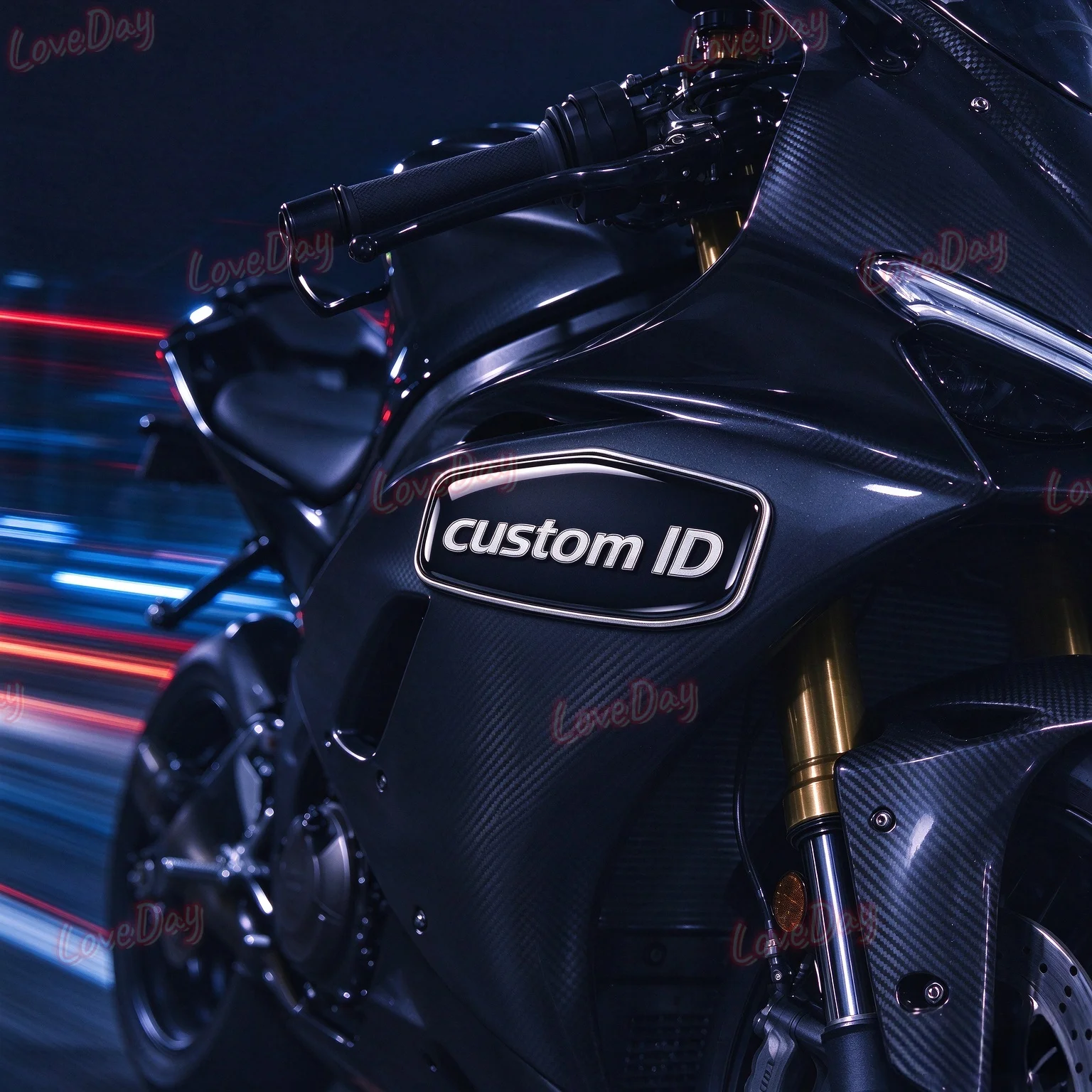 Waterproof Resin Gel Racing Decal Car Motorcycle 3D Racing Silicone Sticker Free Design Logo Text Badge Custom Epoxy Sticker