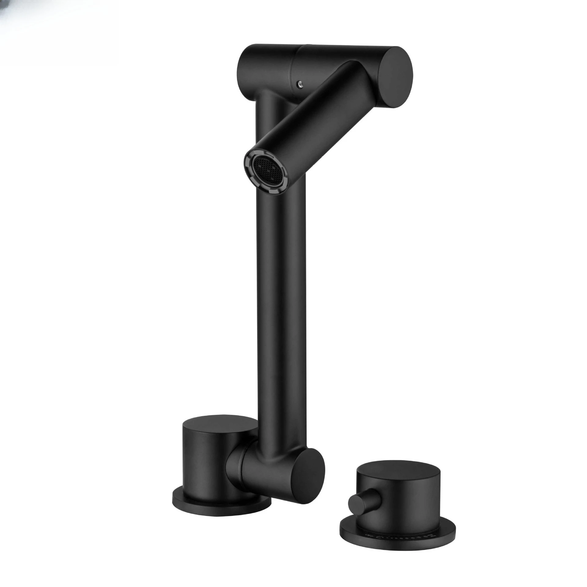 

304 stainless steel sink hidden folding faucet rotating hot and cold double water invisible faucet