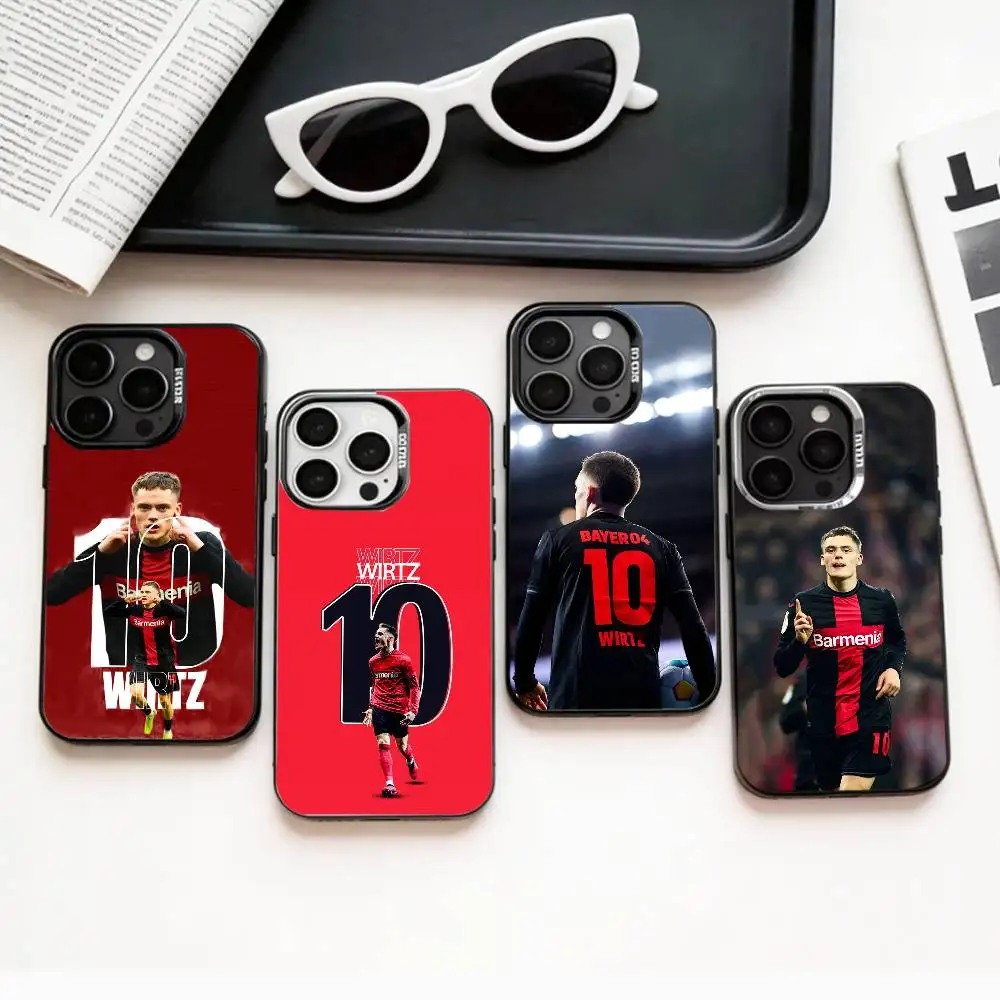 Funda para Teléfono F-Florian W-Wirtz COOL para iPhone 17, 16, 15, 14, 13, 12, 11 Plus, Pro Max, Plateada en Color