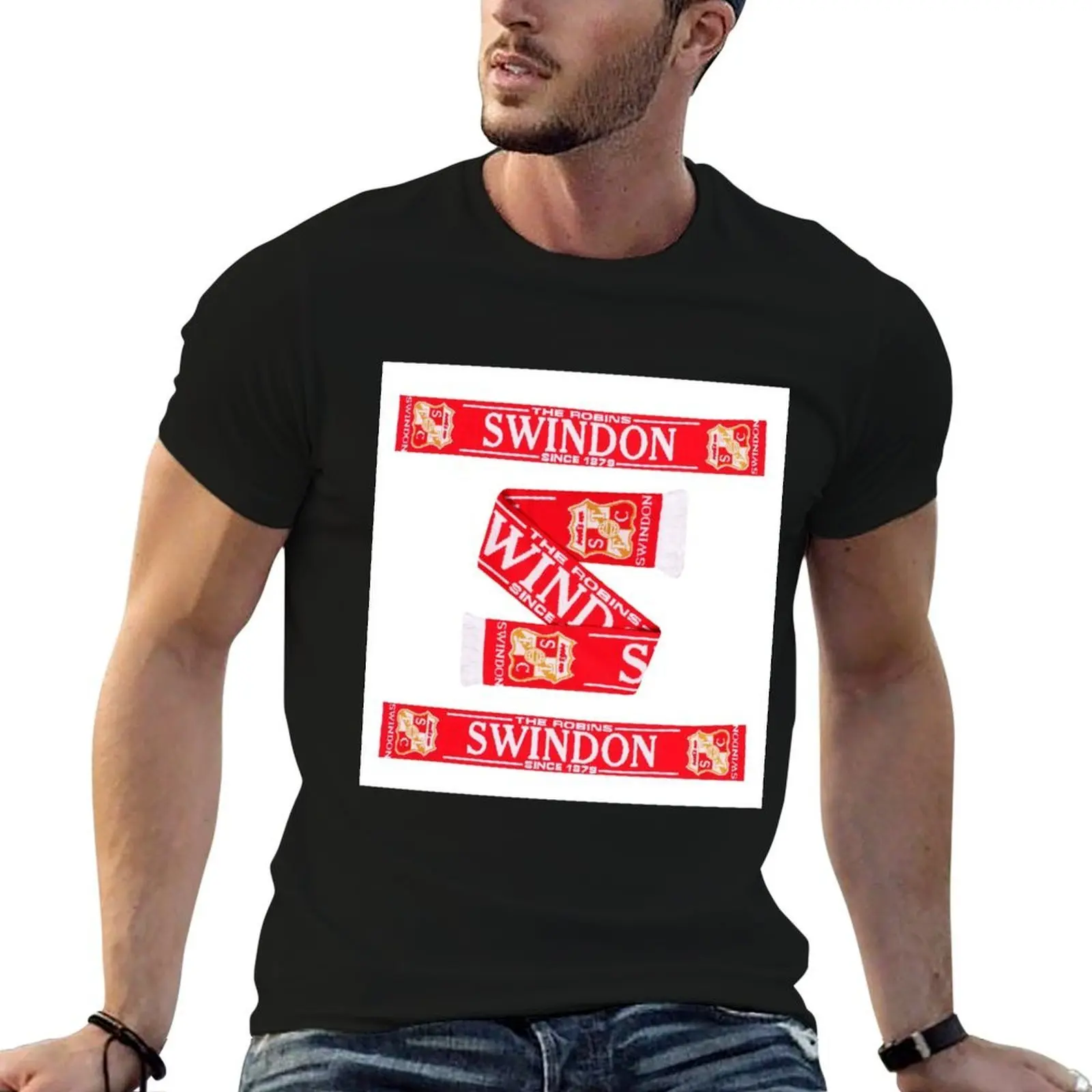 

Swindon Scarf T-Shirt t shirt man cotton t shirt personalised T-Shirt