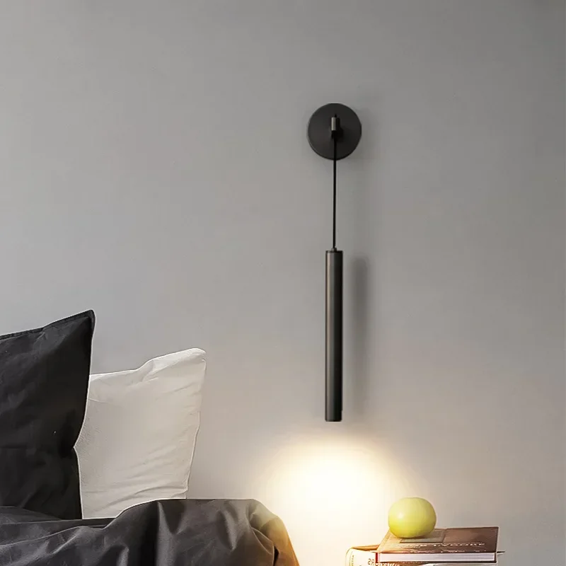 liga de aluminio led wall sconces lampadas de parede modernas luminaria simples e criativa bedroom bedside reading decoracao de interior 01