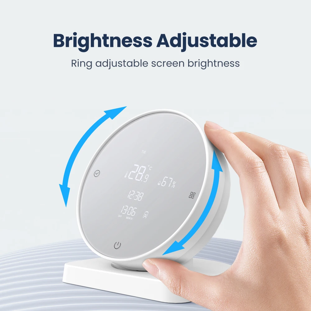 AVATTO Tuya WiFi Smart Temperature Humidity Sensor Hygrometer Thermometer Detector Monitor Works With Alexa Google Home Alice