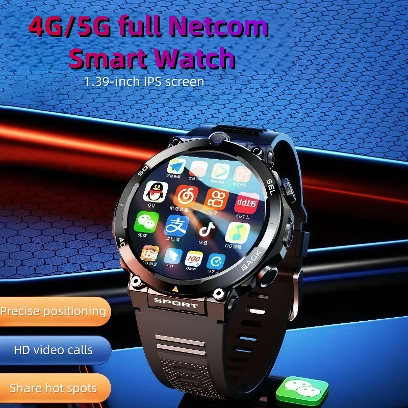 

H10 Smart Watch4GNet Global WIFI with Multifunctional Sports Round Screen Smartwatch NFC Positioning for Fitness Tracker