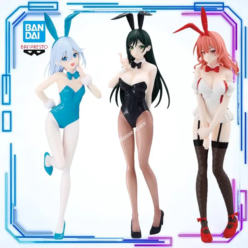 Original Bandai BANPRESTO Tying The Knot with An Amagami Sister Yae Figure Bunny Ver Anime Character Models Toys Gifts