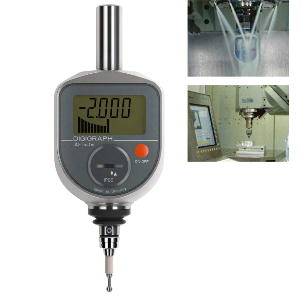 High Precision Digital Display 3D Edge Finder Liquid Crystal Display Measuring Needle for CNC Milling Machine Center Tool