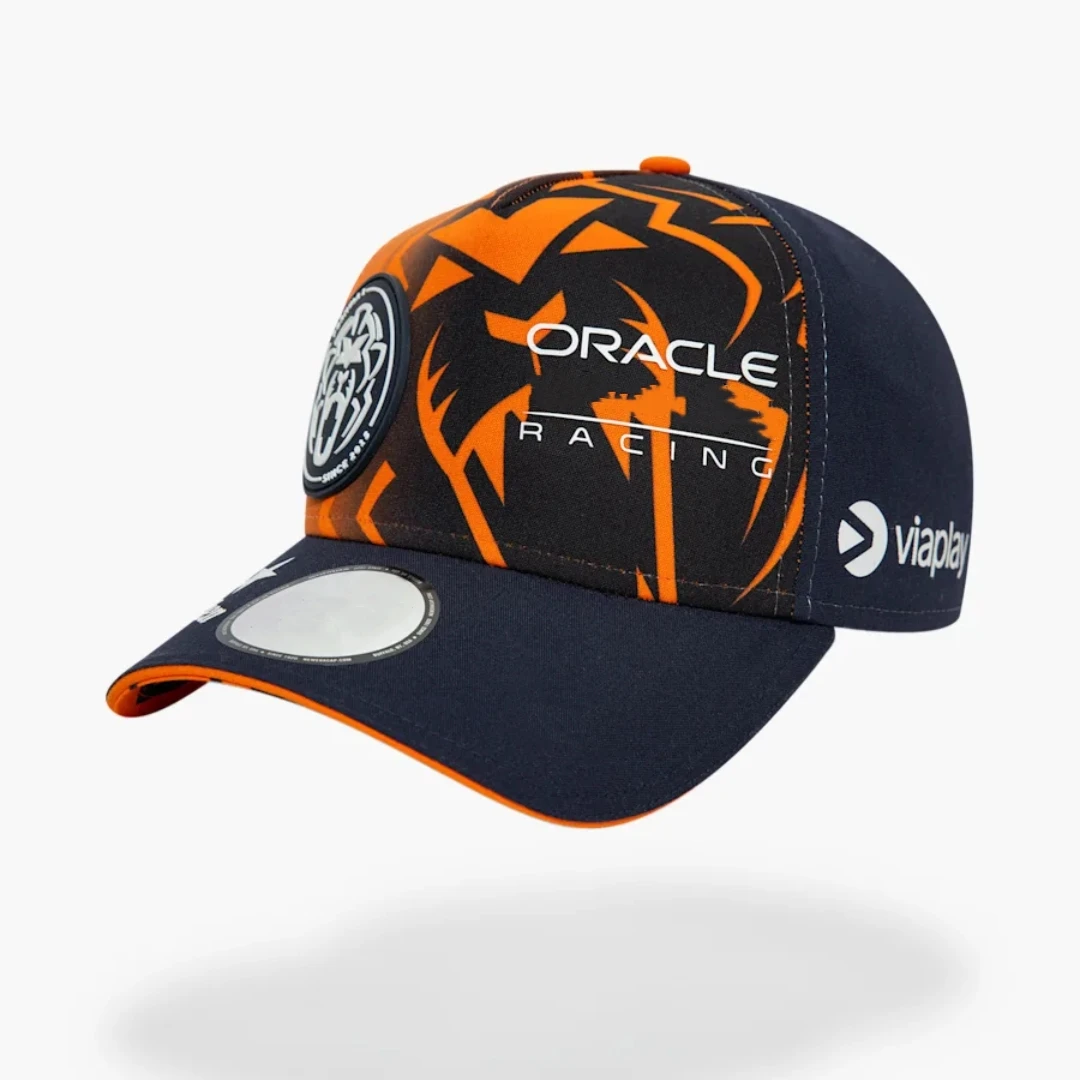 Gorra de béisbol de F1 Team Bull 2024 Max Verstappen, gorro de piloto de León naranja, sombrero de toro de COLOR rojo y León naranja, 20 F1