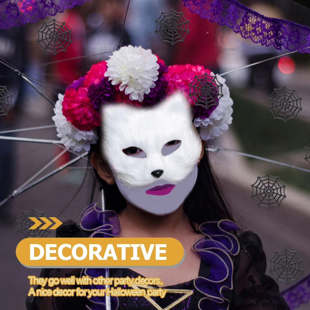

150pcs Accessories Plastic Halloween Decorations Cobweb Spiders Indoor Wall SuppliesHaunted House Garden Yard Party