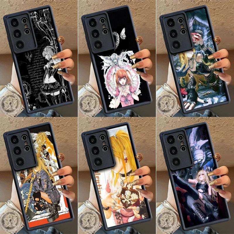 N-Notes D-Deaths MisaMisa Shockproof Phone Case For Samsung Galaxy S23 S24 S25 S26 Ultra S21 FE S20 Plus 5G Silicone Cover
