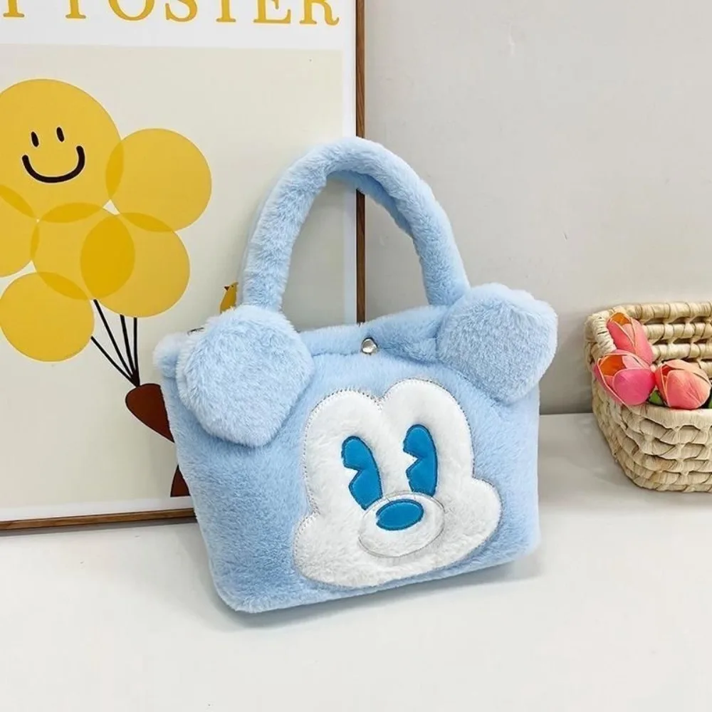 MINISO Sanrio Bag Kawaii Kuromi Cinnamoroll My Melody Cartoon Anime Plush Handbag Cosmetic Bag Travel Storage Bag Women Gifts