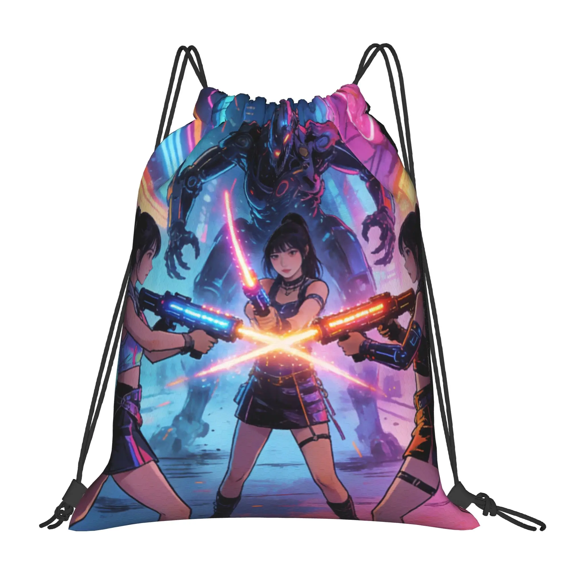 K POP 7  Drawstring Bags Shopping Unisex Storage Organize Bundle Pocket Rope Bag