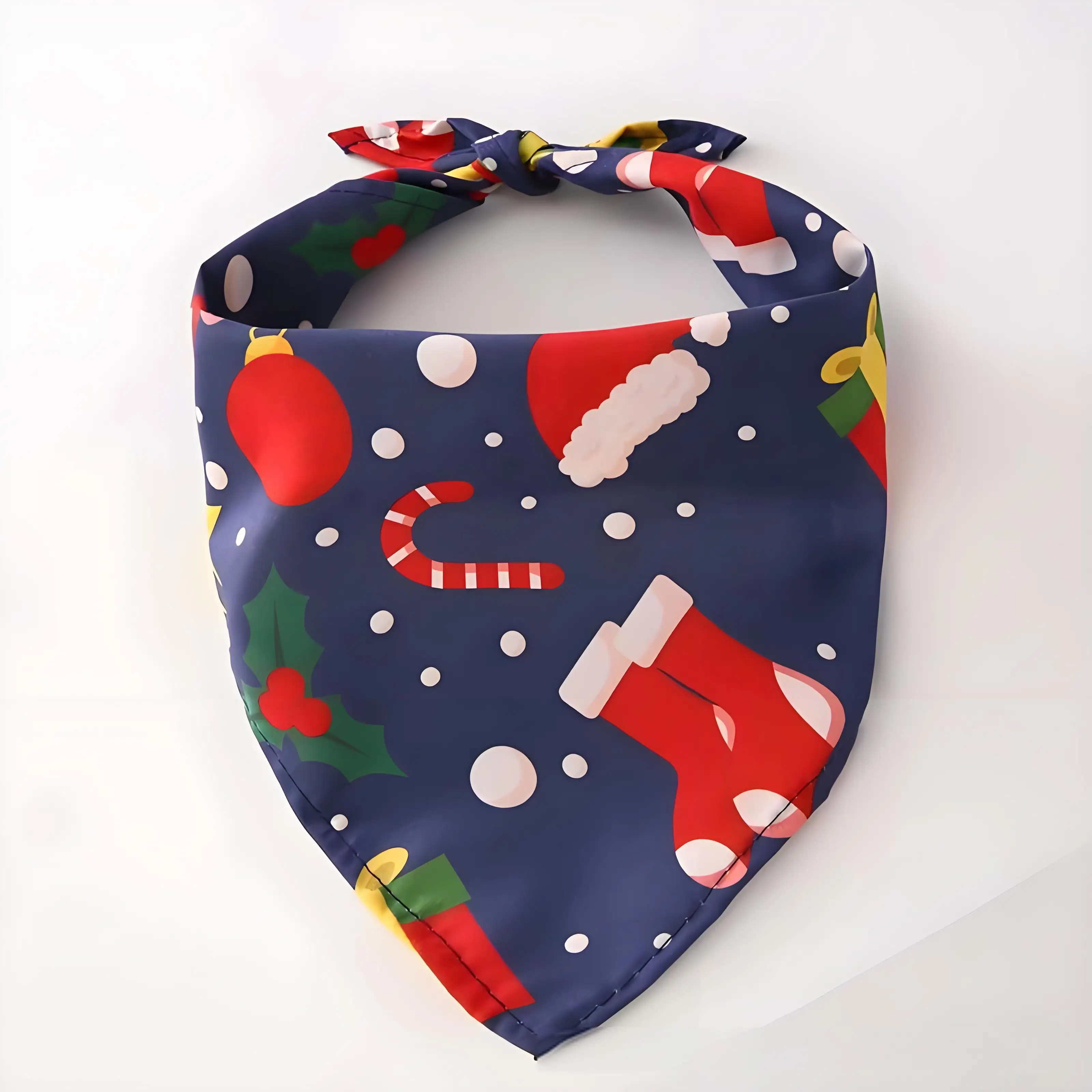 Christmas Pet Dog Bandana 5 Colors Cat Puppy Kerchief Pet Dog Accessories Pet Neckerchief Scarf Dog Saliva Towel All-Season