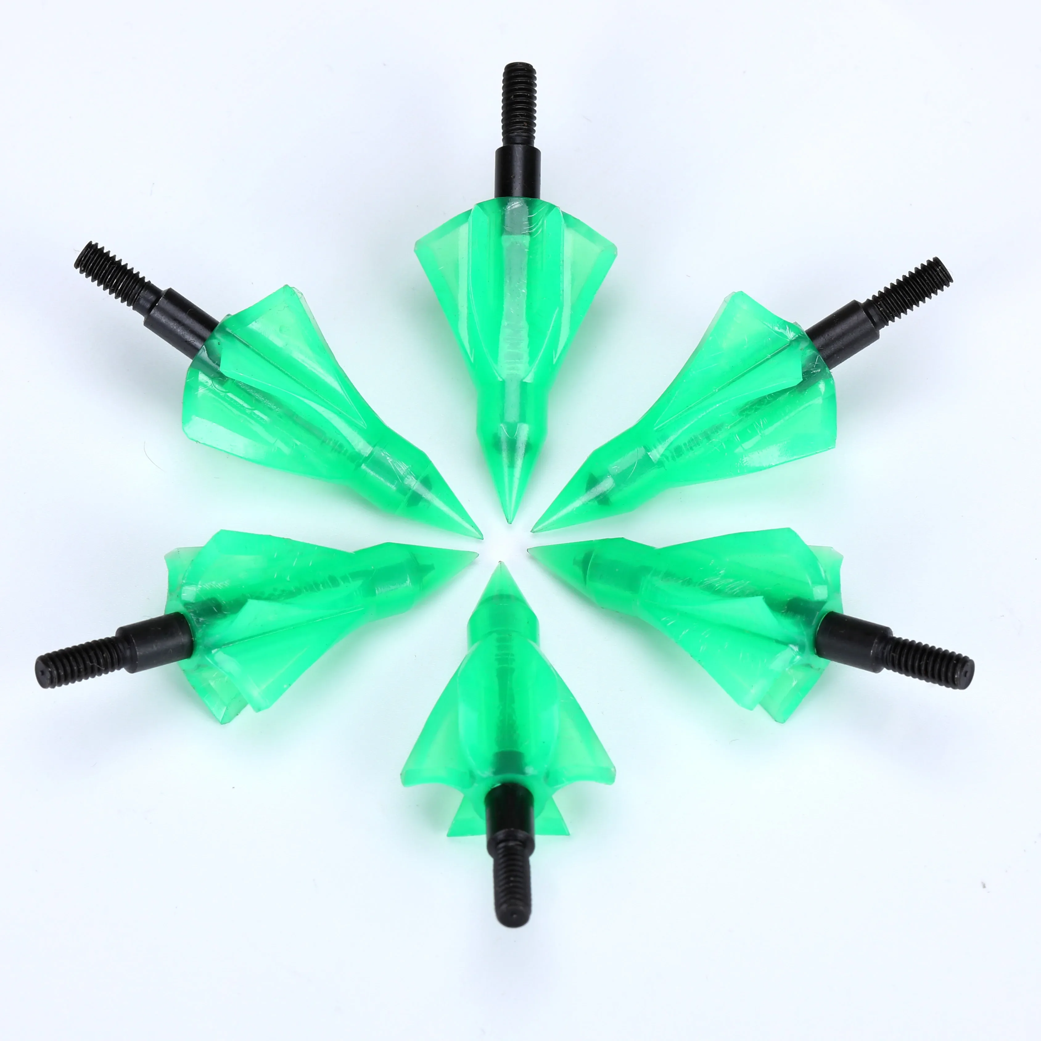 3/6pcs Arrowhead New Style 120 Grain Plastic Broadheads Archery Arrow Tip Point For Compound bow or Crossbow Accessory