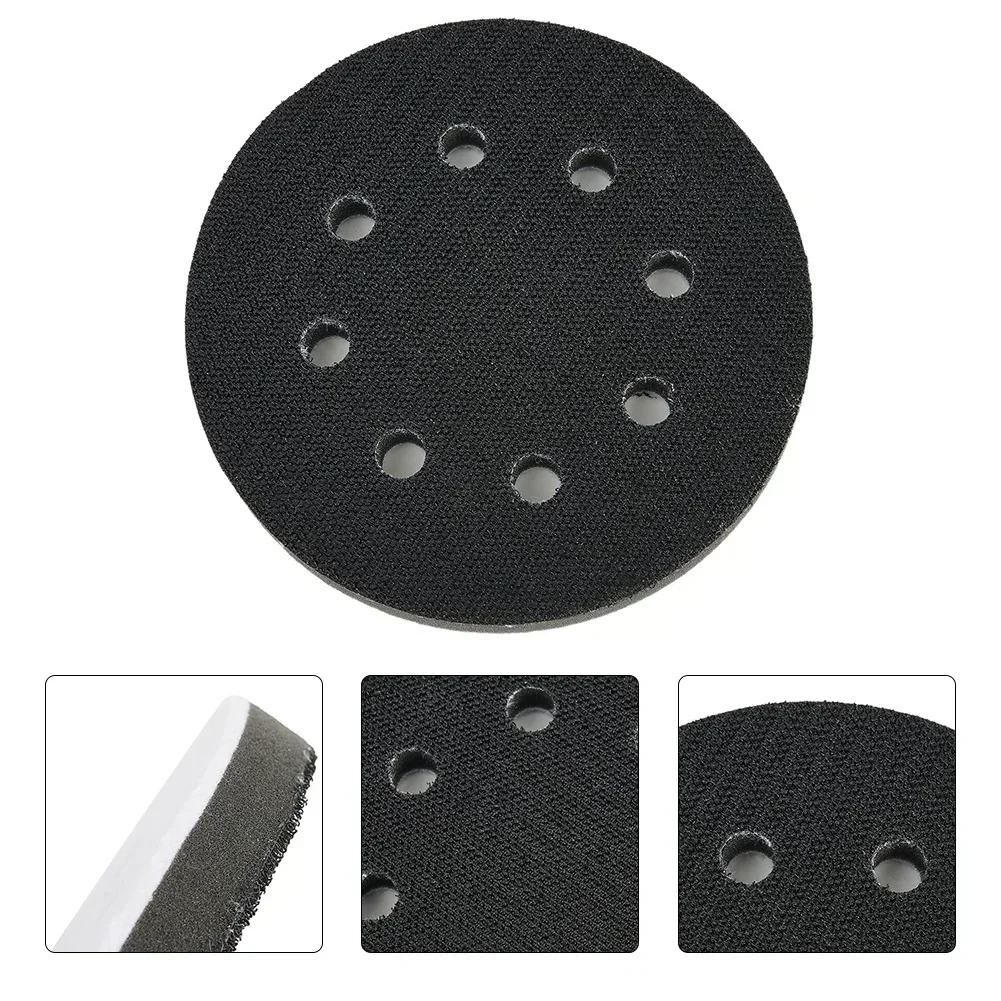 1pc 5 Inch 8 Holes Soft Interface Sanding Polishing Disc Protective Pad Backing Pad For Uneven Polishing Tool Parts