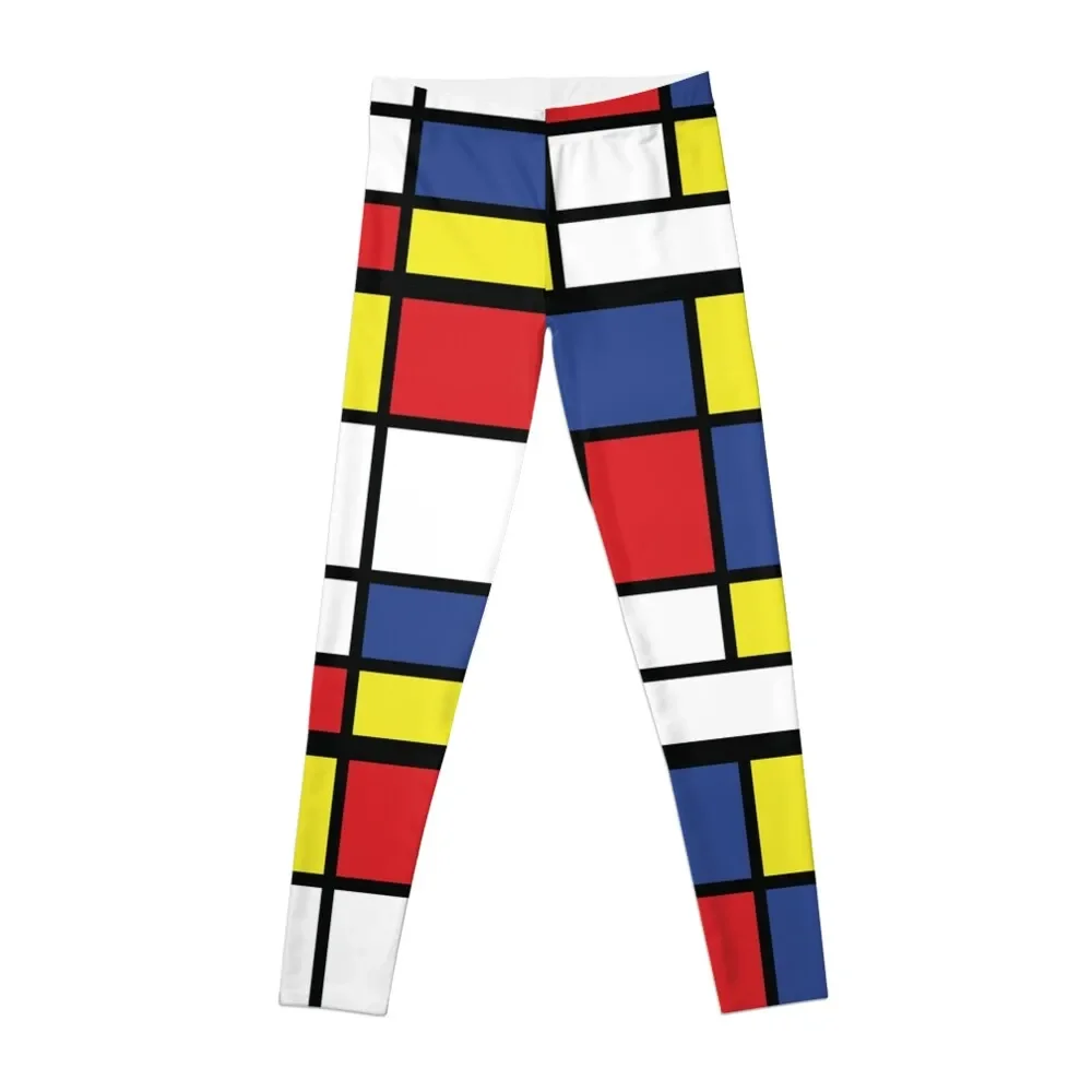 

Mondrian reinterpretation Leggings sports shirts gym Leginsy push up sport set push up legging Womens Leggings
