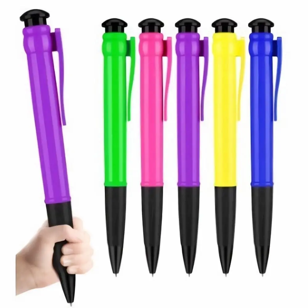 Plastic Big Ballpoint Pen New Fun Gift Large Huge Neutral Pen Props Toys Novelty Toy Oversize Writting Pen Stationery