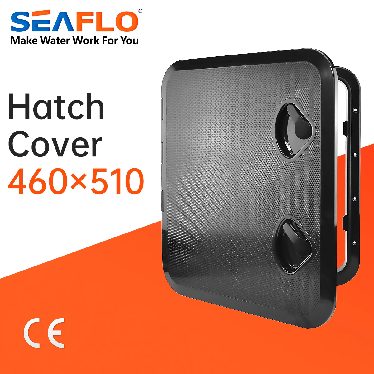 

SEAFLO 460*510 Deck Access Hatch Cover For Marine Boat Yacht RV Watertight Anti-UV Non-Skid Inspection ABS Plastic Door 460X510