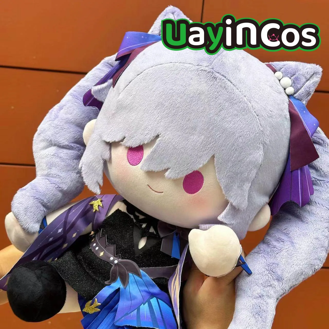 

In Stock 40cm Genshin Impact Keqing Stuffed Plushie Doll Clothes Pillow Cartoon Ornament Anime Figure Game Toy Kids Gifts Co