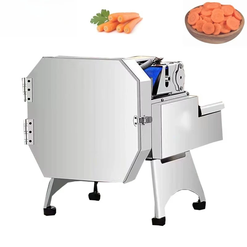 

Electric Potato Carrot Ginger Slicer Shred Vegetable Cutter Multi-function Automatic Commercial Cutting Machine 120W