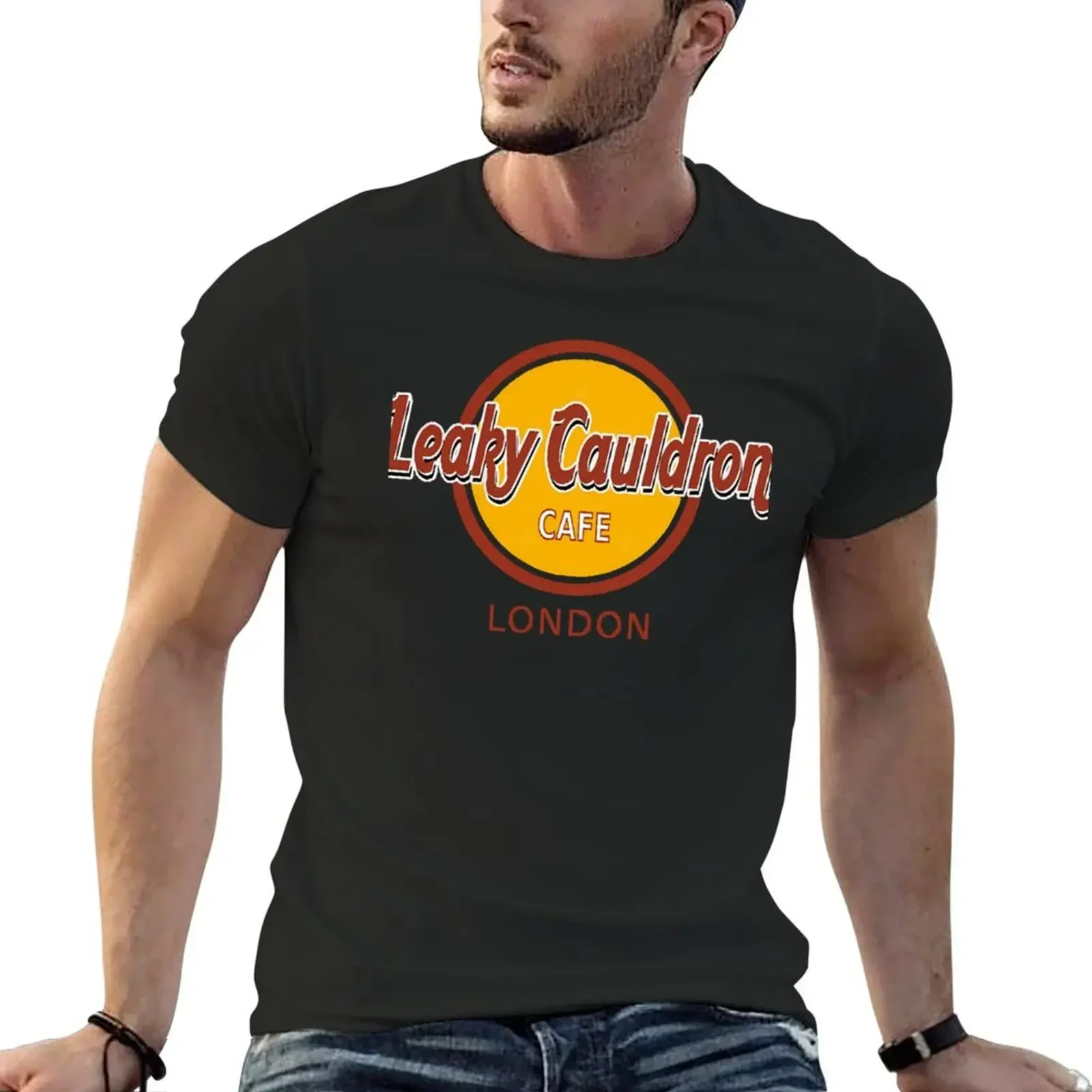 Leaky Cauldron Cafe T-Shirt Blouse graphics vintage anime shirt black t shirts for men