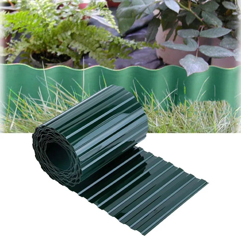 Reusable 10cm/15cm/20cm*9M Plastic Garden Fence Edgeboundary Landscape Grass Lawn Edge Borders Portable Separate Garden Supplies