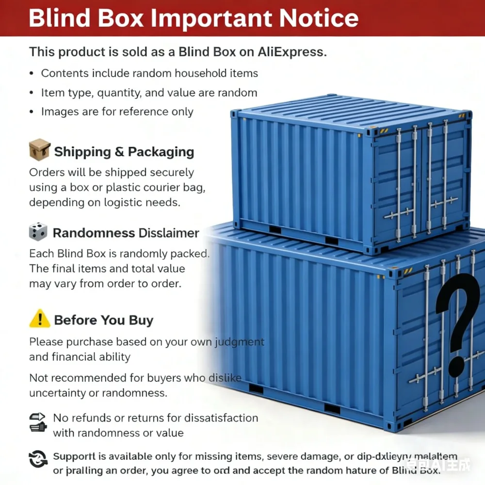 

Lost Cargo from the Ocean – Mystery Blind Box, Random Items from Forgotten Containers